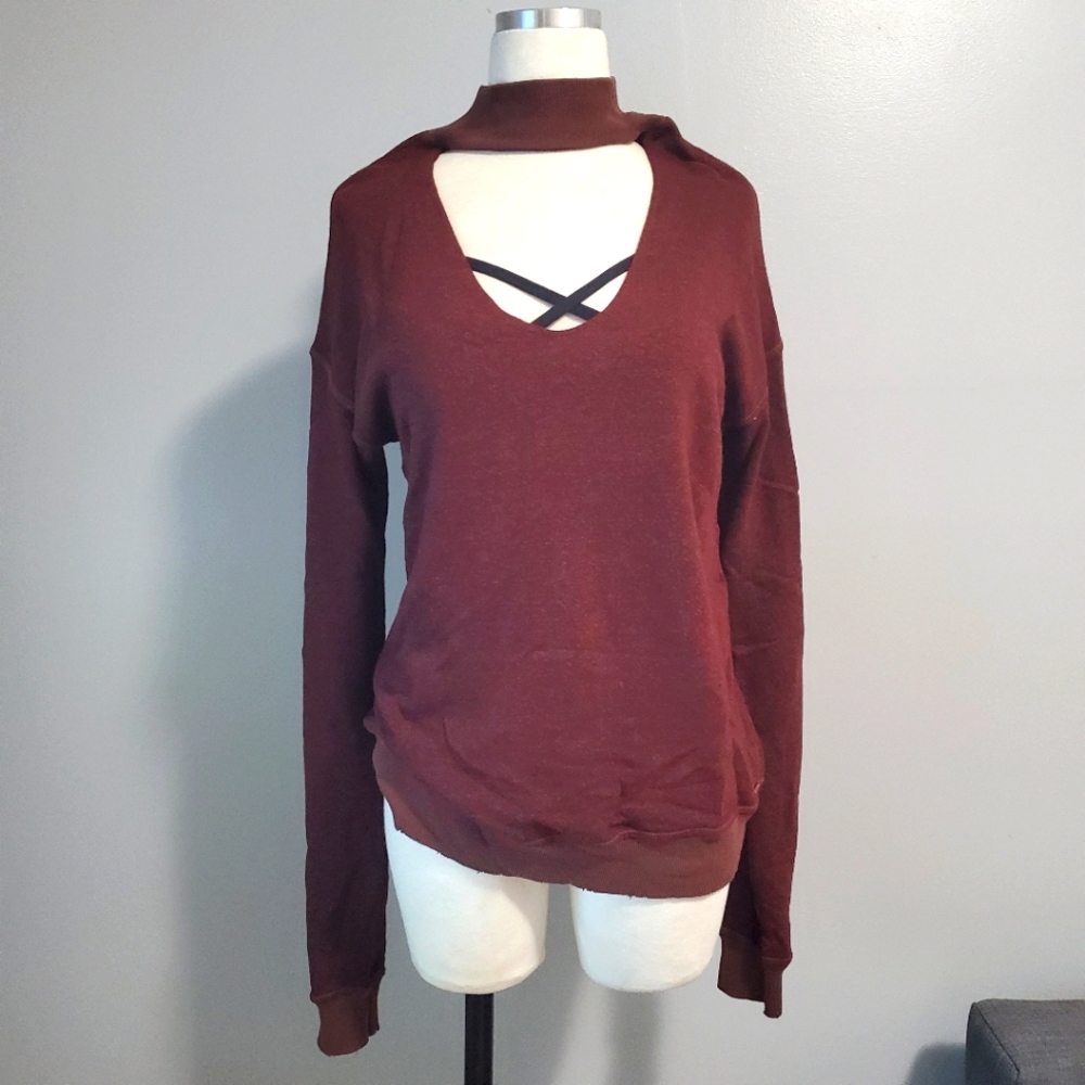 NWOT Brown Sweatshirt Sz Small